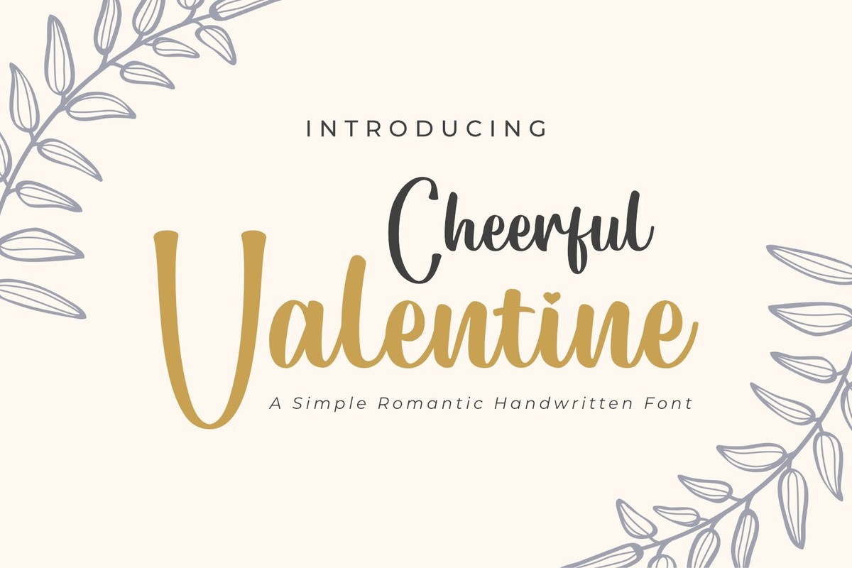 Cheerful Valentine Font preview