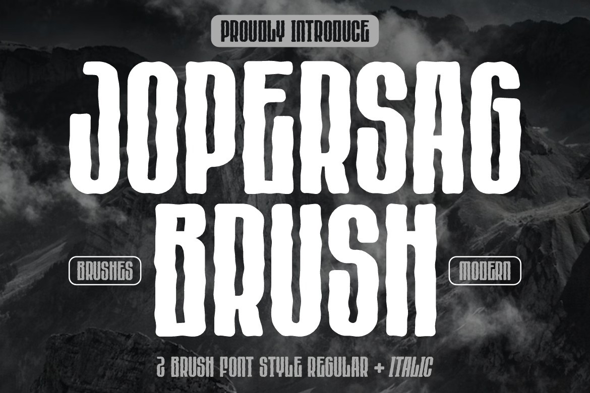 Jopersag Brush Font preview