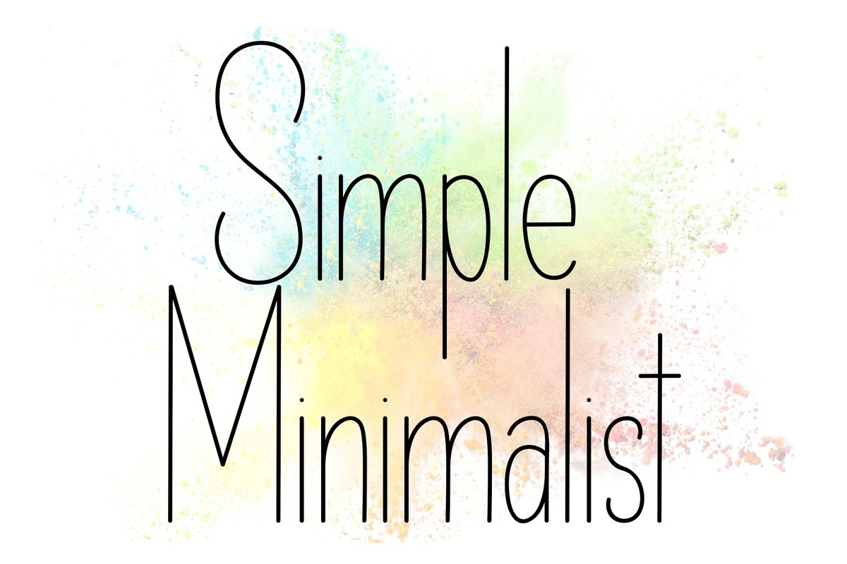 Simple Minimalist Font preview