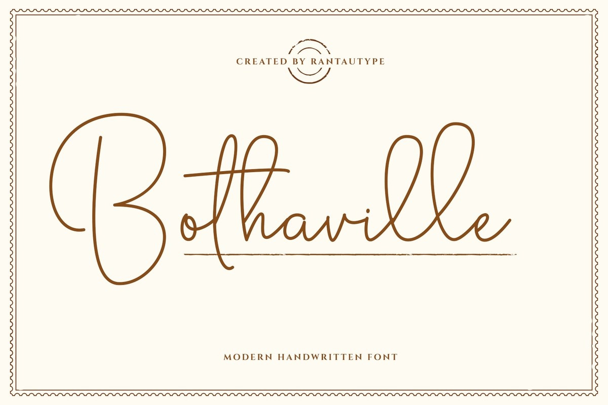 Bothaville Font preview