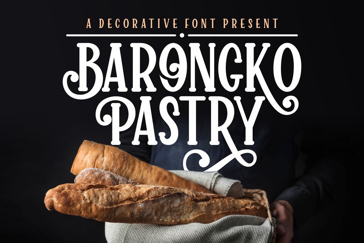 Barongko Pastry Regular Font preview