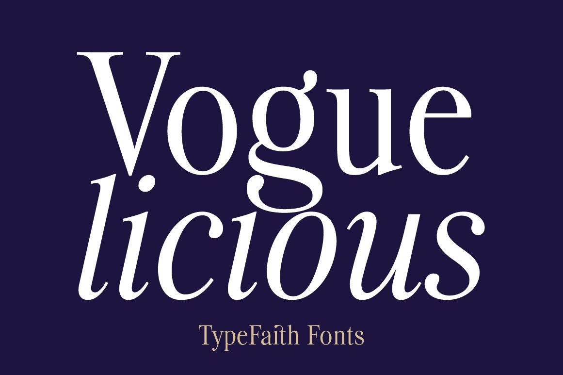 Voguelicious BoldItalic Font preview