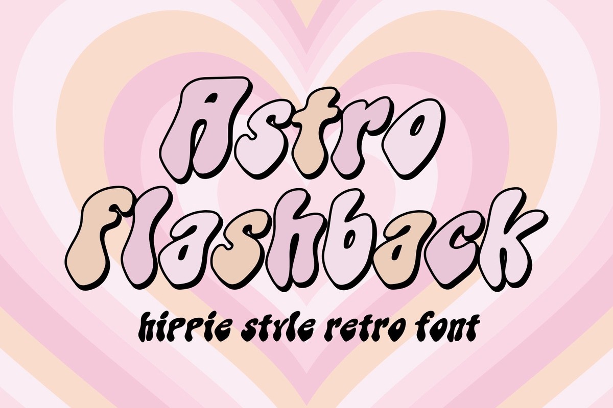 Astro Flashback Regular Font preview