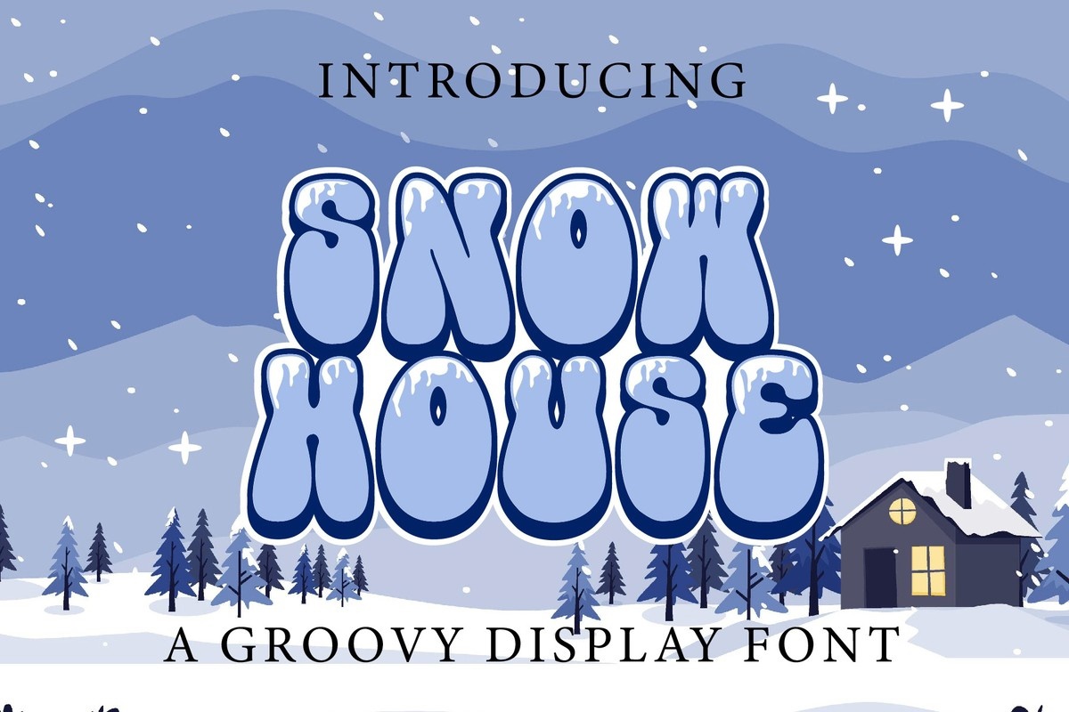 Snow House Font preview