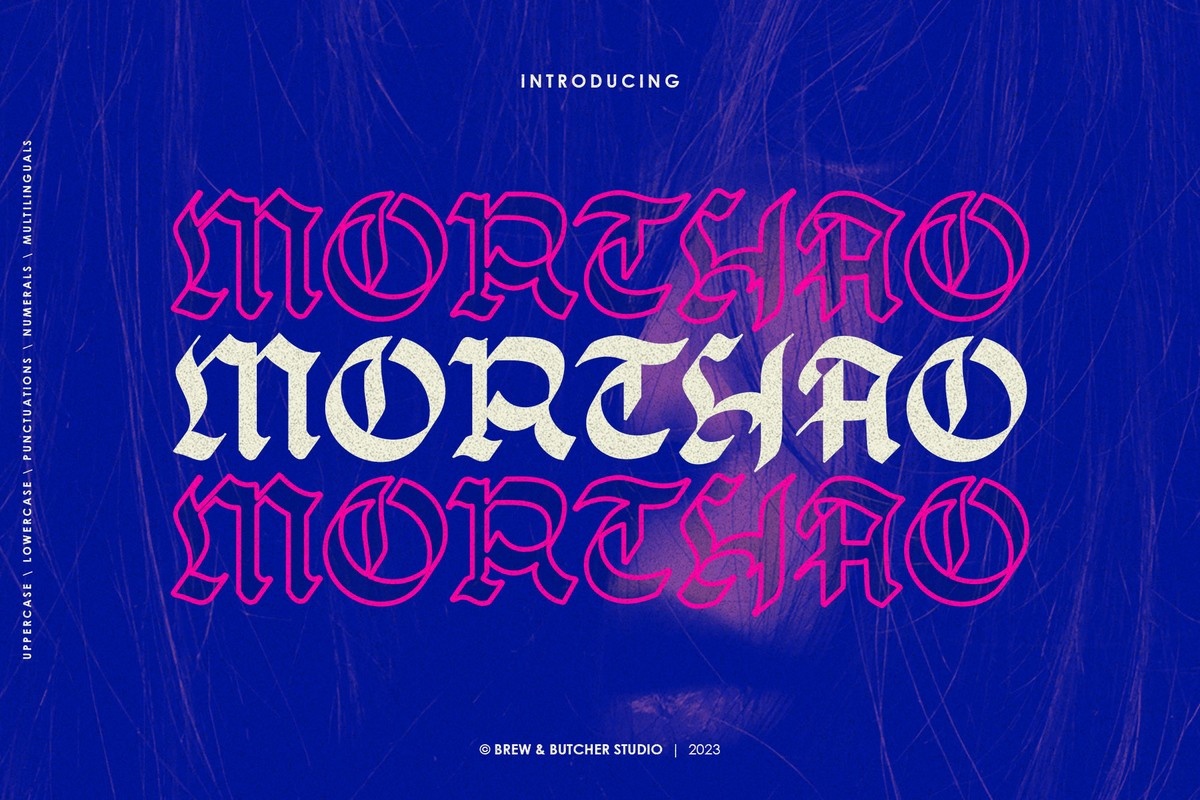 Morthao Font preview