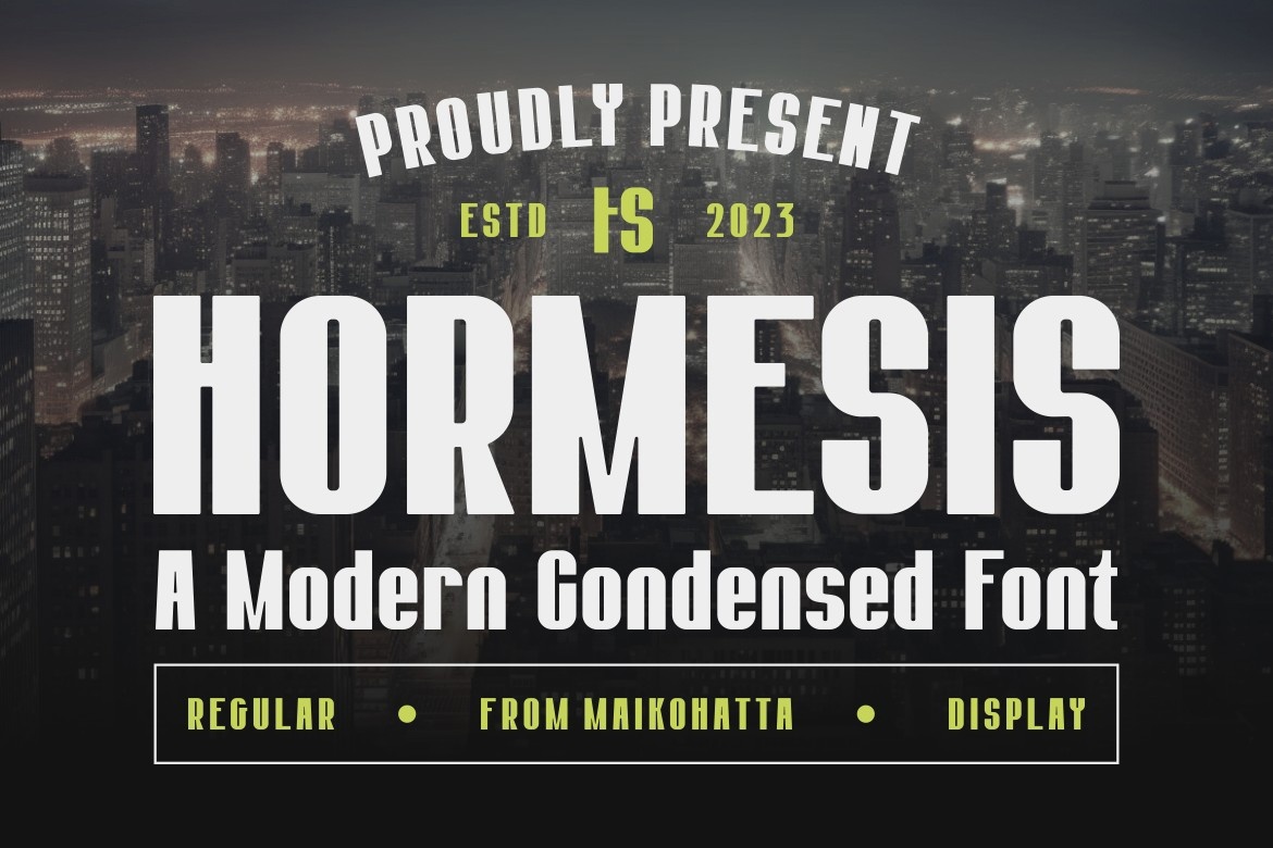 Hormesis Regular Font preview
