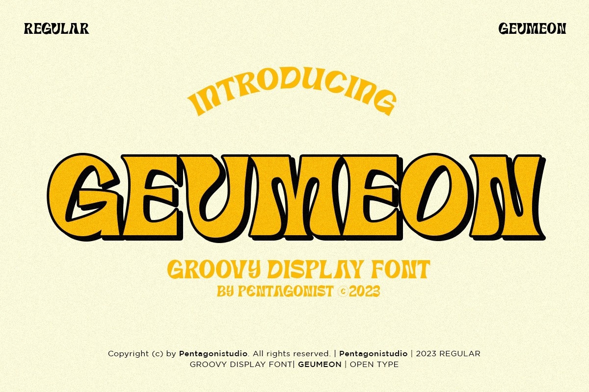 Geumeon Regular Font preview