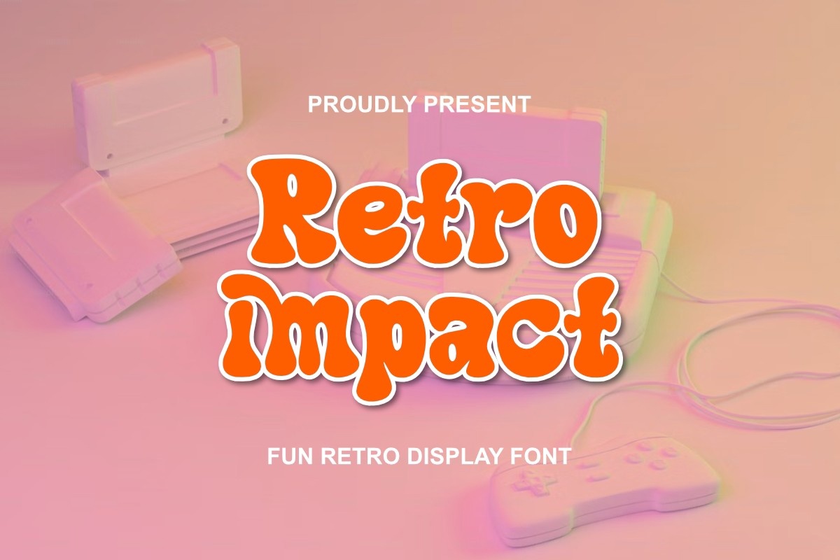 Retro Impact Font preview