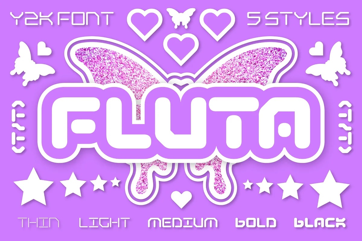 Fluta Medium Font preview