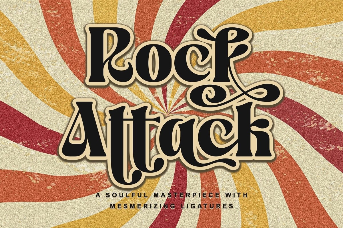Rock Attack Regular Font preview