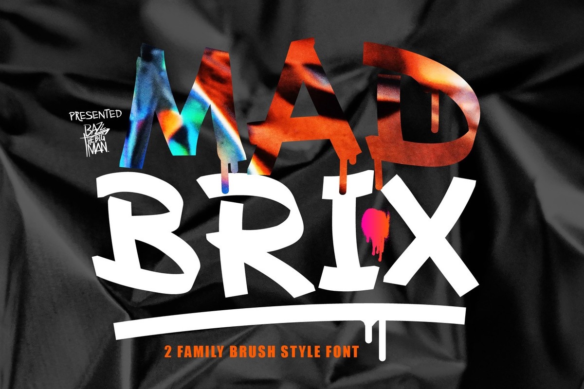 Mad Brix Melt Font preview