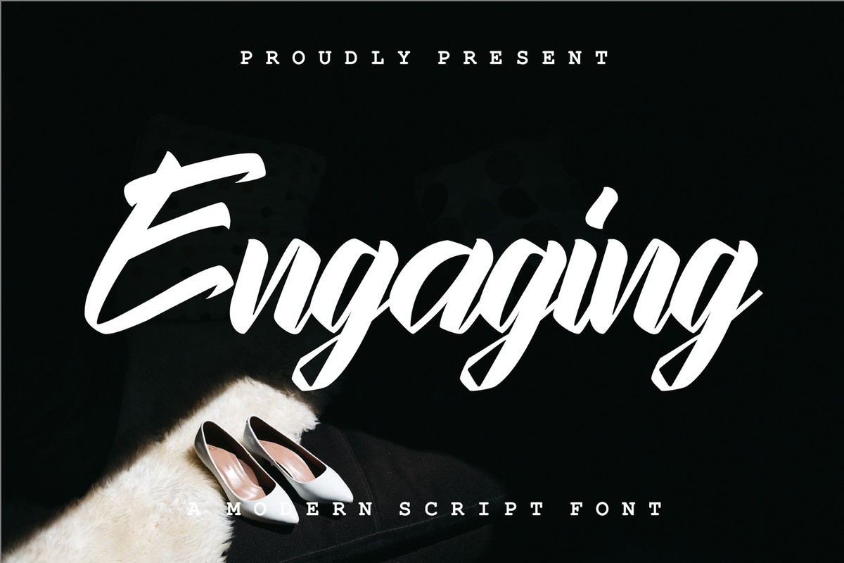 Engaging Font preview