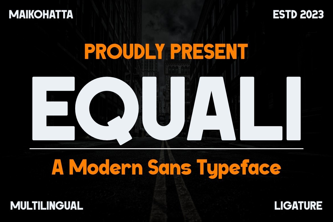 Equali Regular Font preview