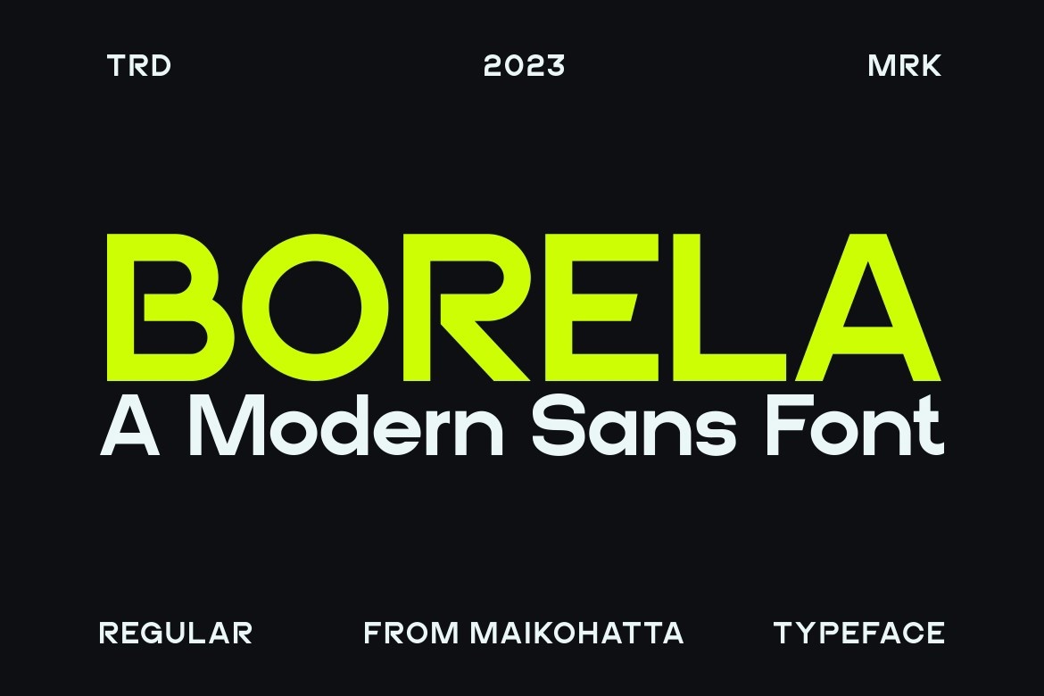 Borela Font preview