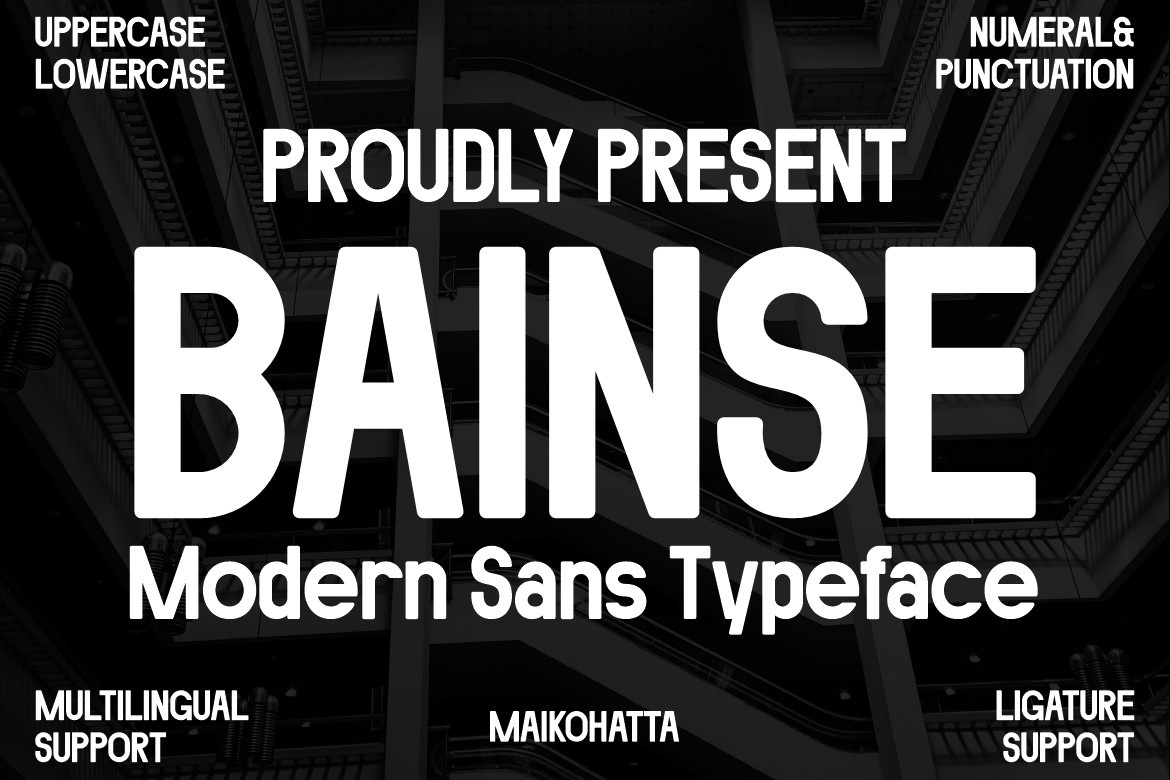 Bainse Regular Font preview