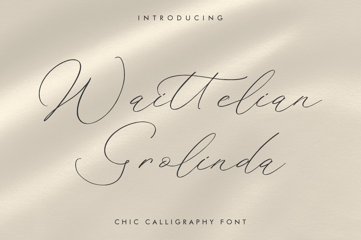 Waittelian Grolinda Font preview