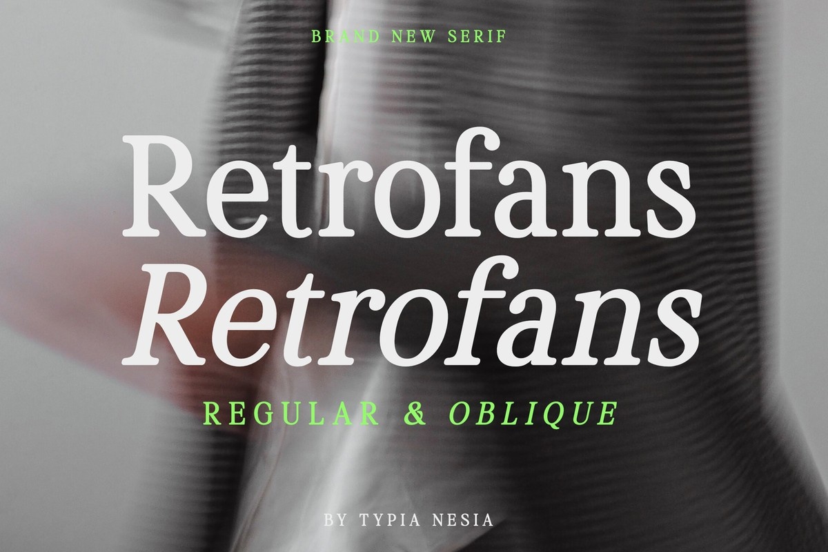 Retrofans Font preview