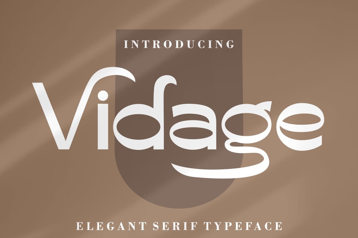 Vidage Font preview
