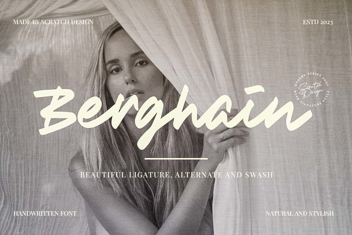 Berghain Regular Font preview