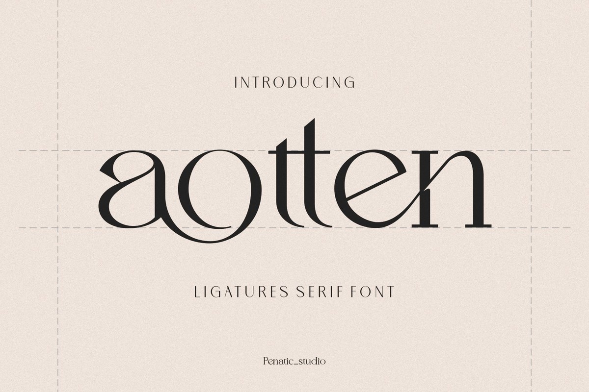 Aotten Font preview