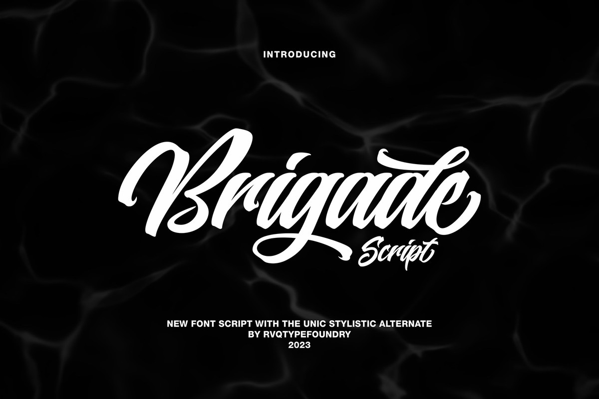 Brigade Script Font preview