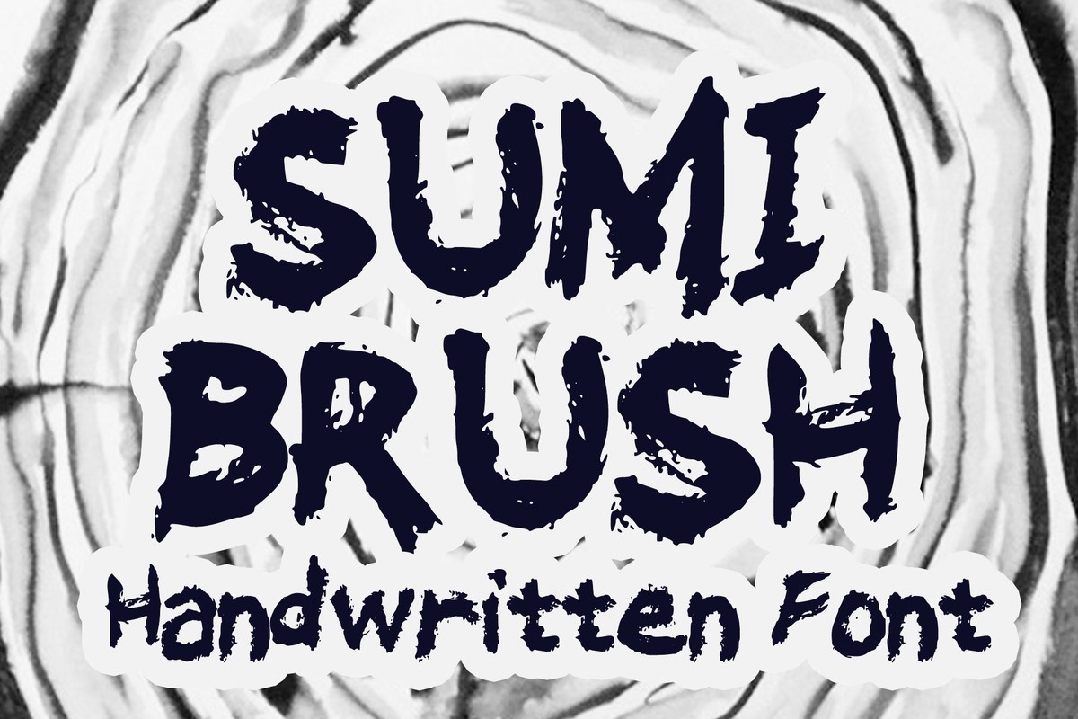 Sumi Brush Regular Font preview