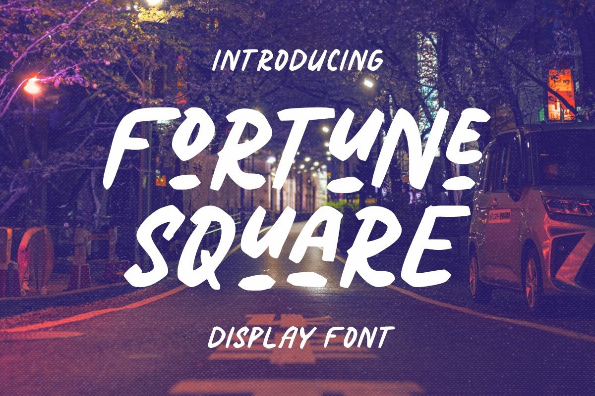Fortune Square Regular Font preview