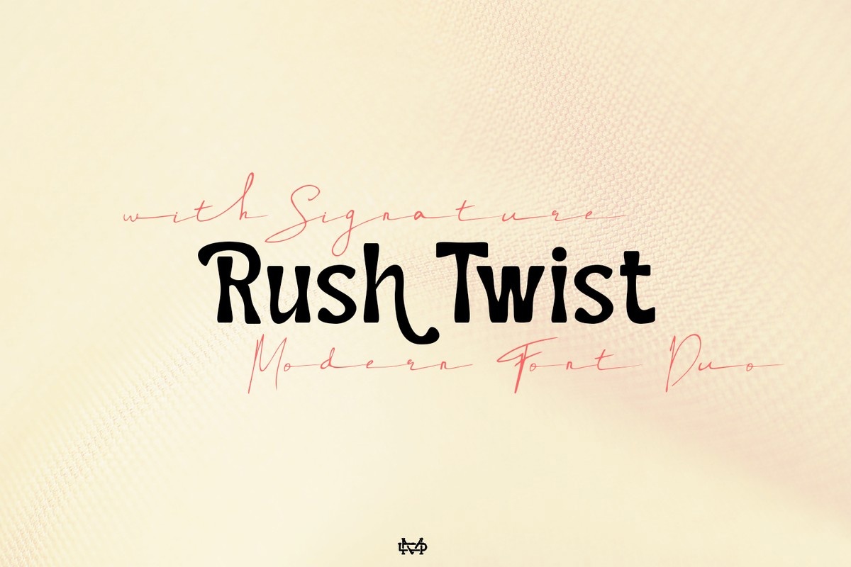 Rush Twist Font preview