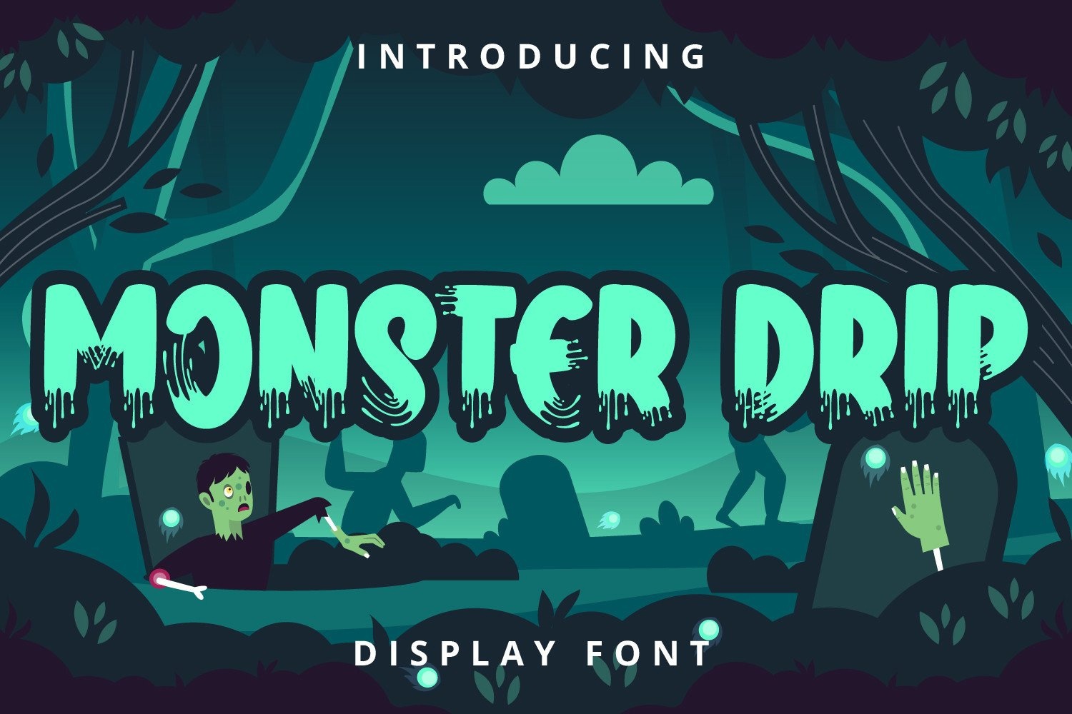 Monster Drip Regular Font preview