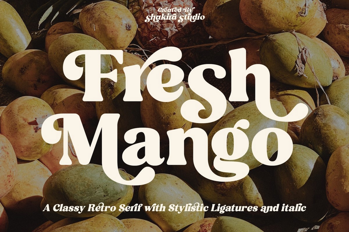 Fresh Mango Font preview