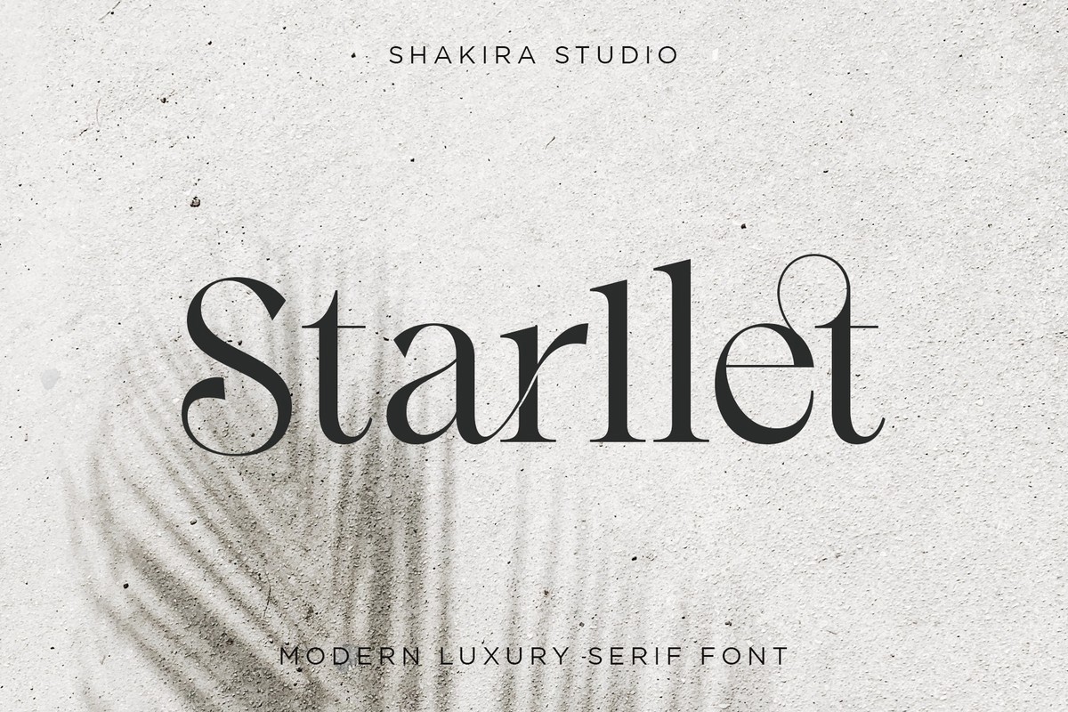 Starllet Regular Font preview