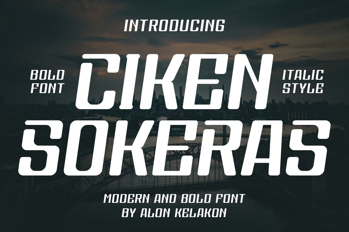 Ciken Sokeras Regular Font preview