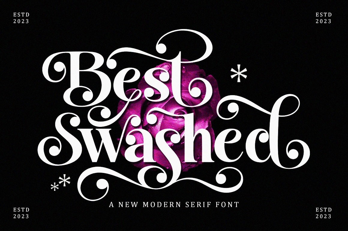Best Swashed Regular Font preview