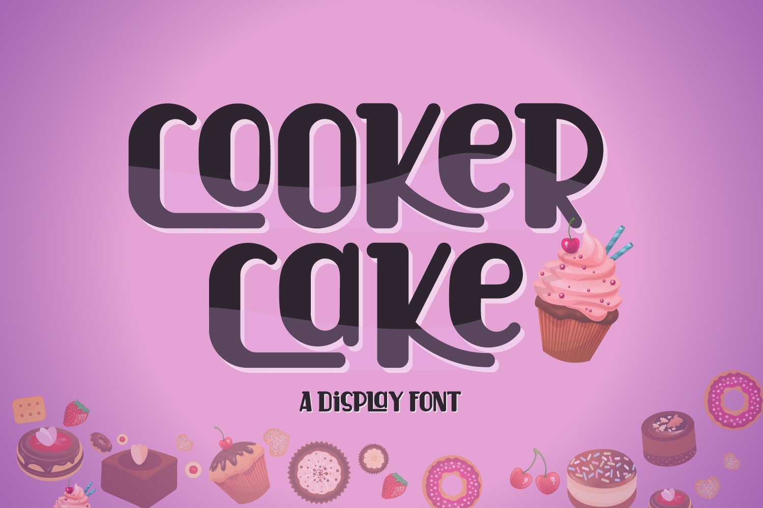 Cooker Cake Regular Font preview