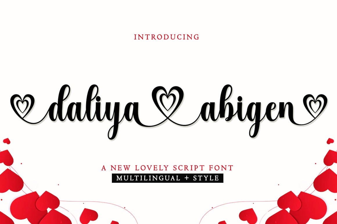 Daliya Abigen Font preview