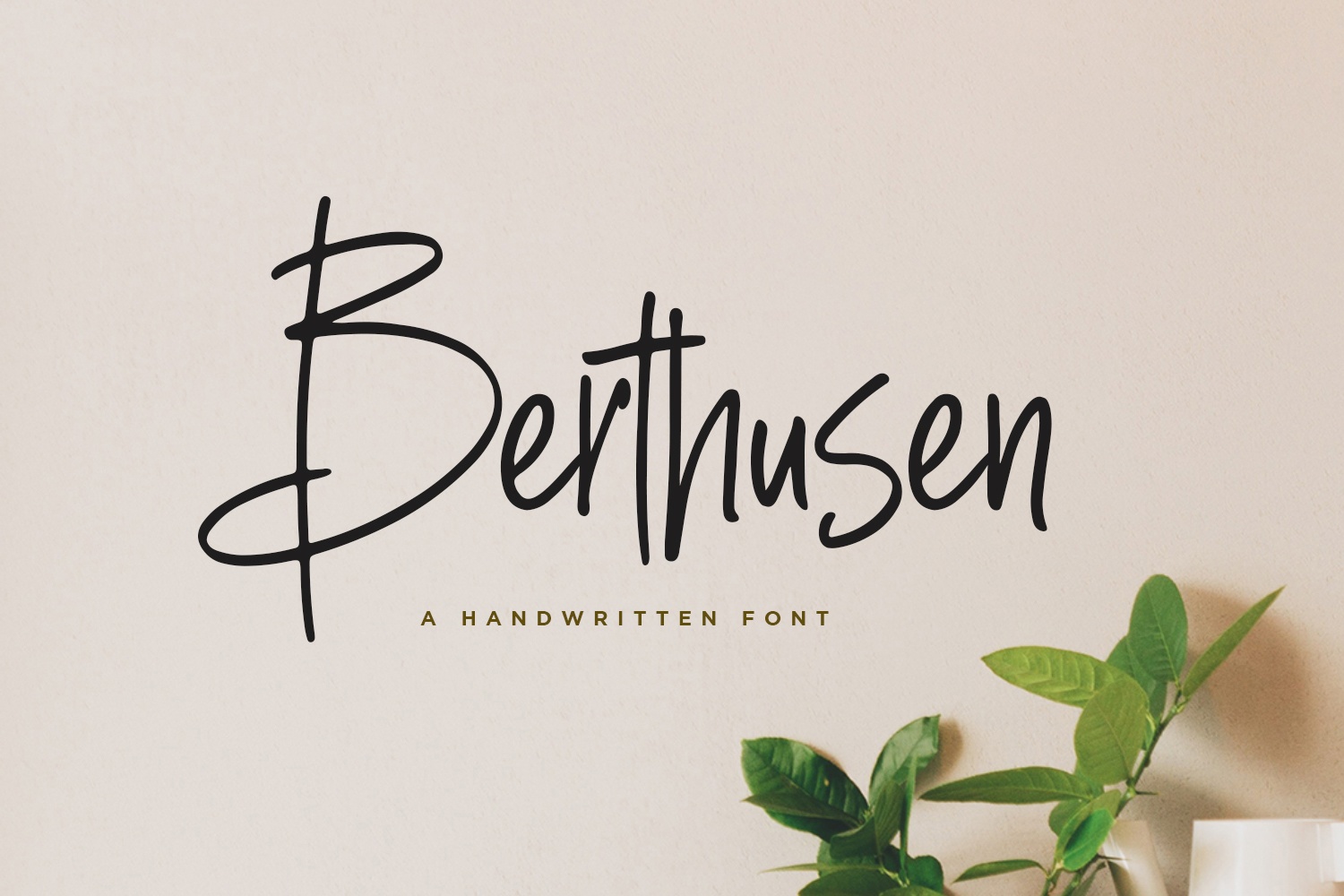 Berthusen Regular Font preview