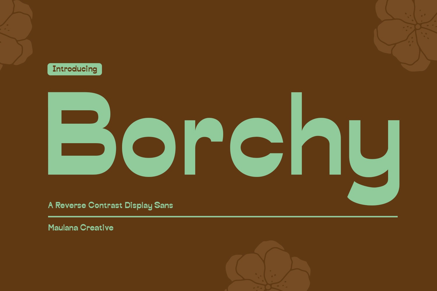 Borchy Font preview