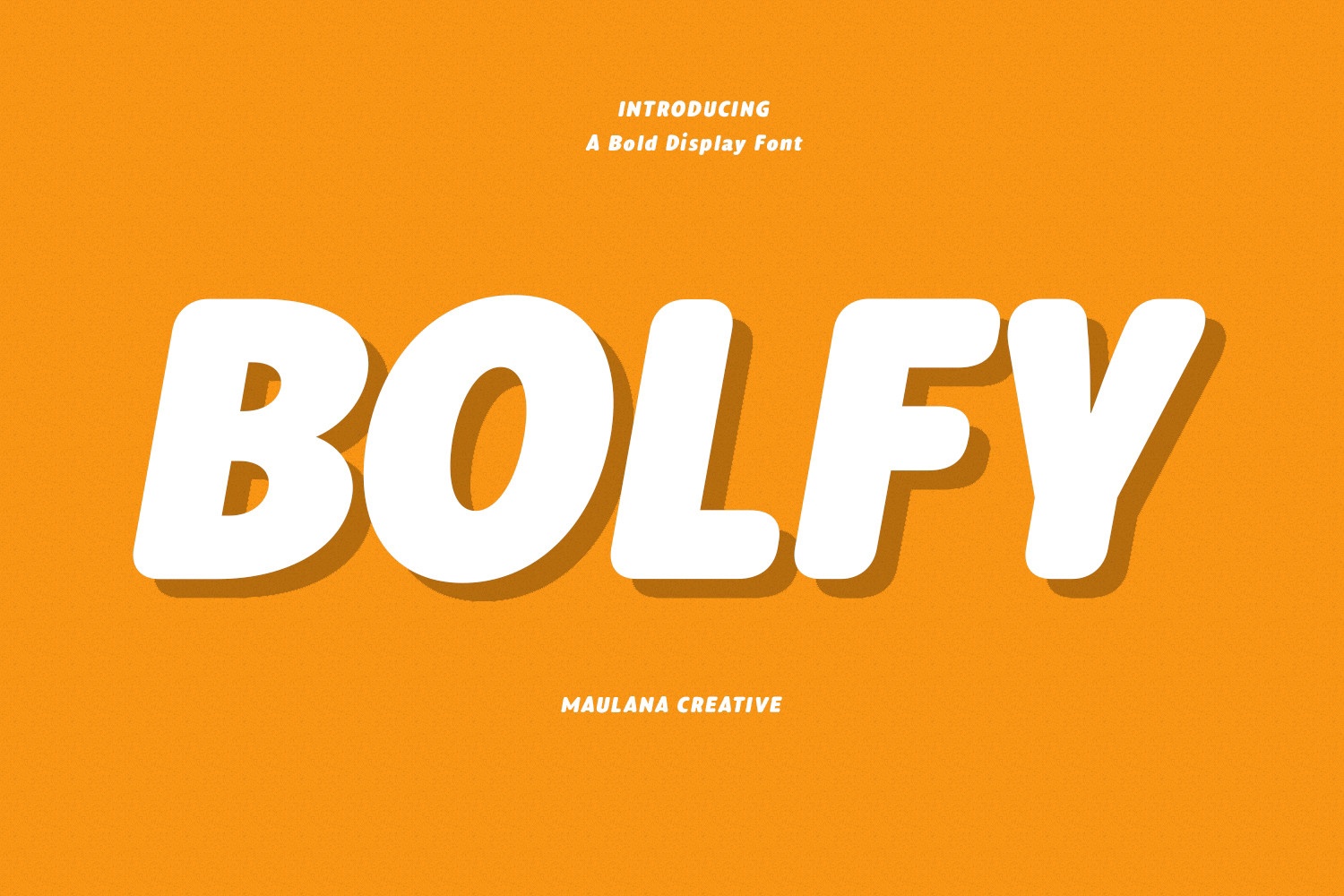 Bolfy Regular Font preview