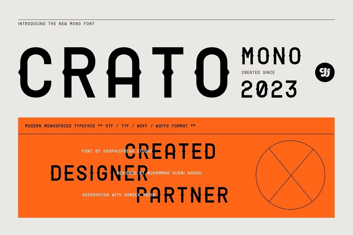 Crato Mono Regular Font preview