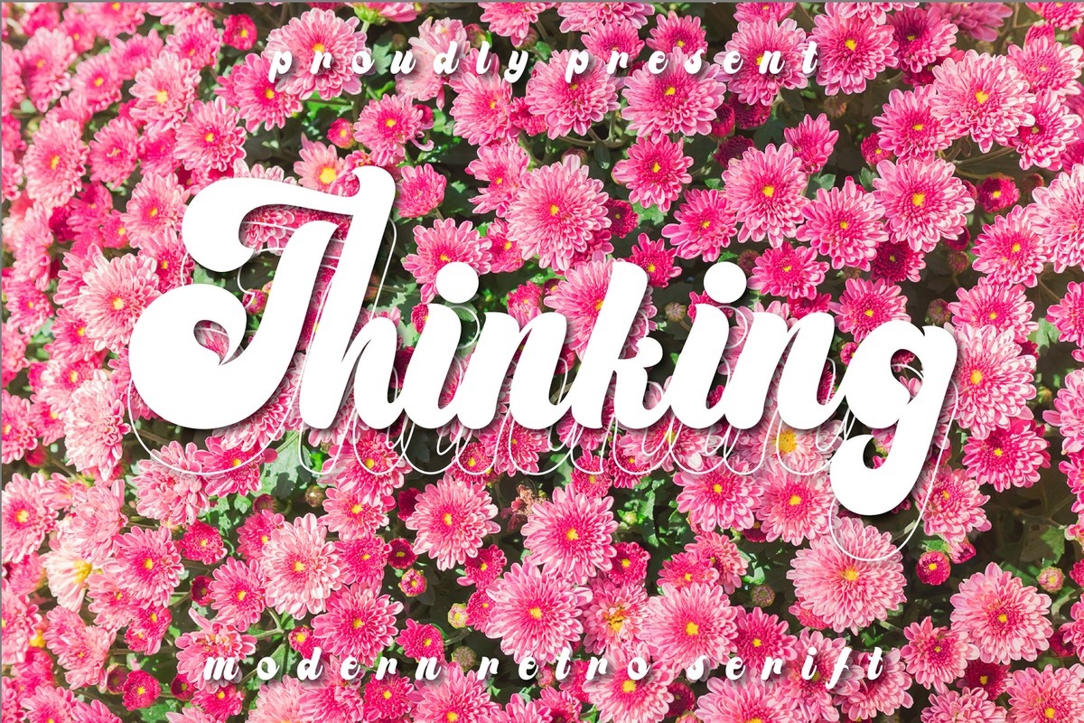 Thinking Script Font preview