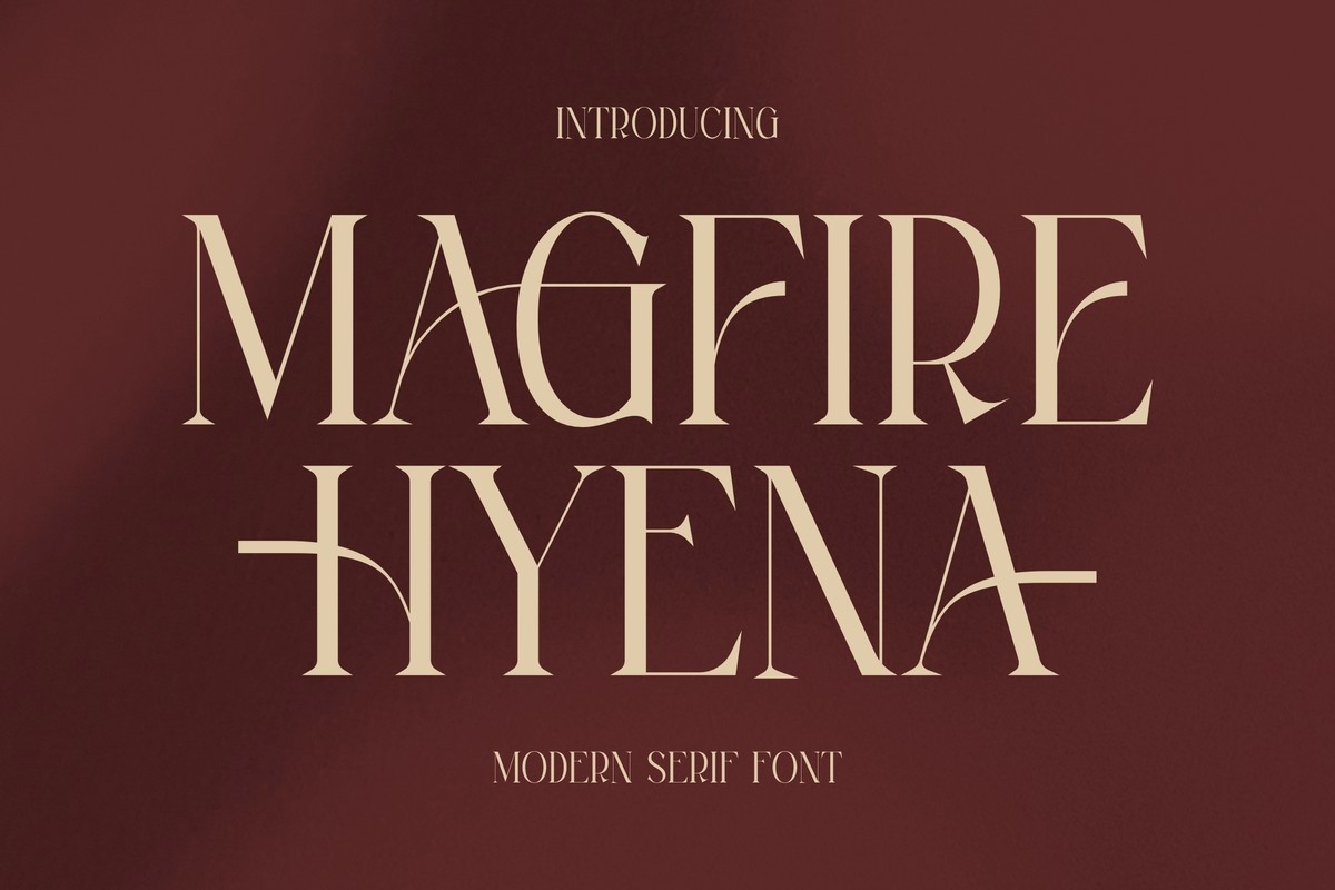 Magfire Hyena Font preview