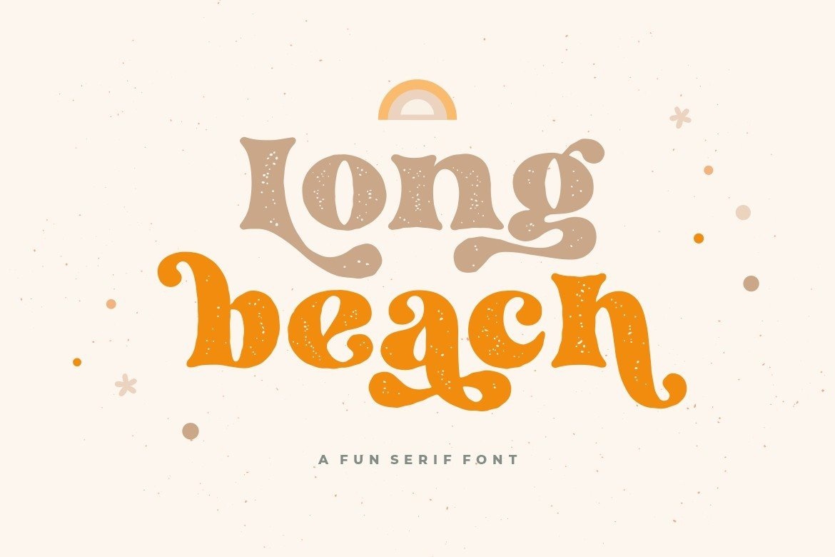 Long Beach Stamp Font preview
