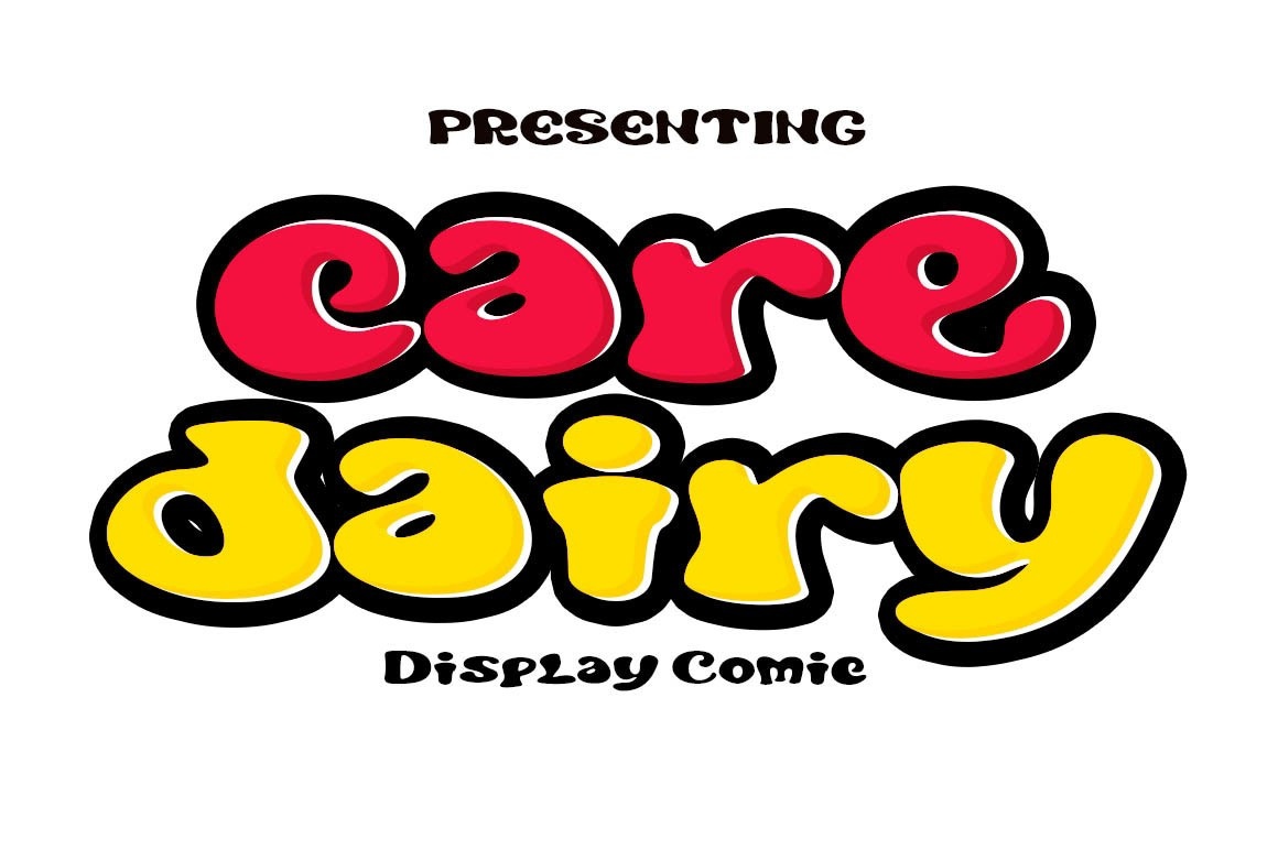 Care Dairy Font preview
