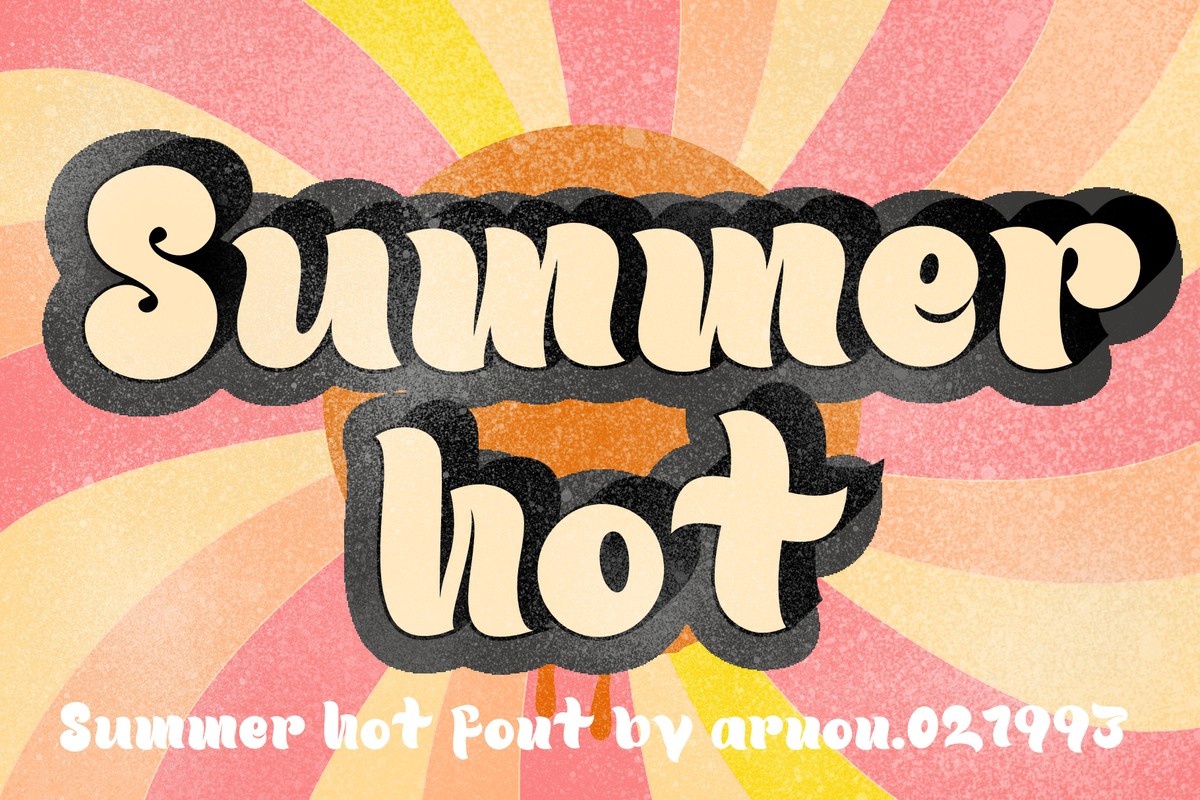 Summer Hot Font preview