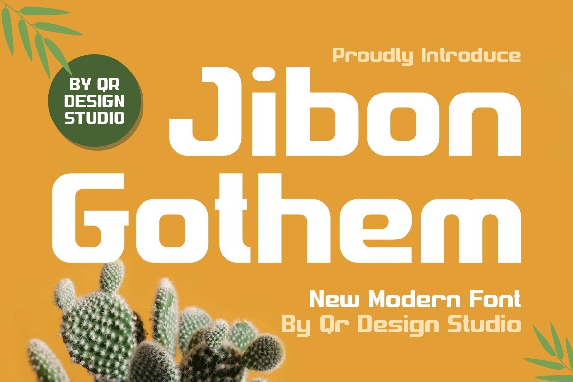 Jibon Gothem Regular Font preview