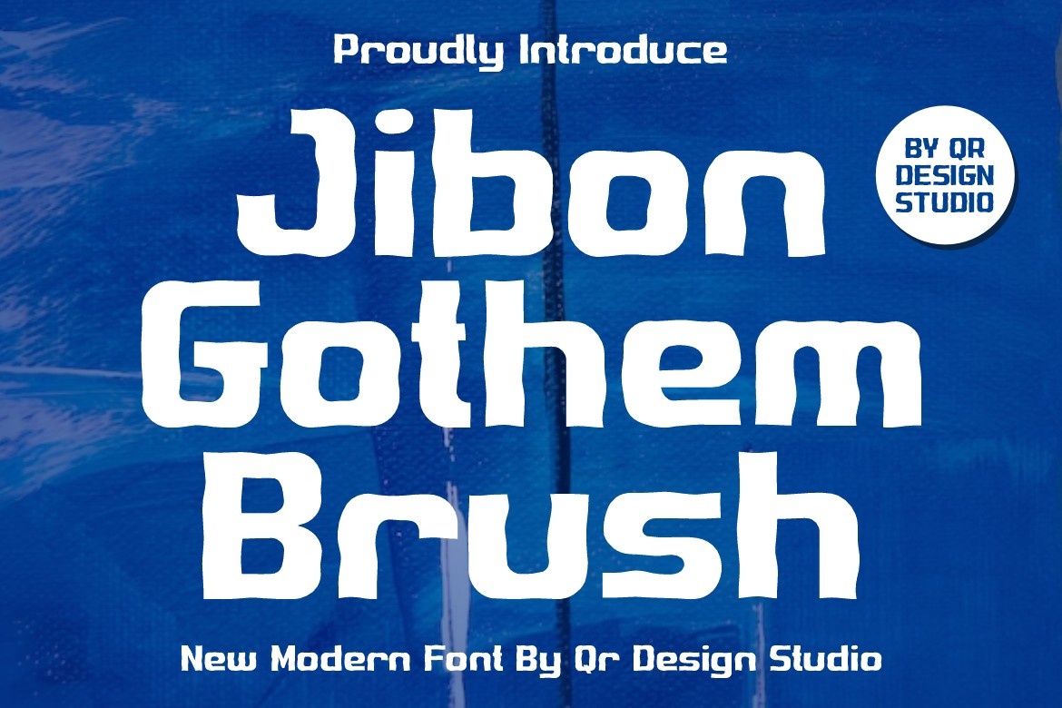 Jibon Gothem Brush Font preview