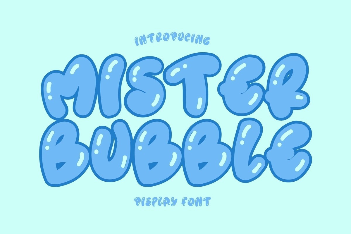 Mister Bubble Font preview