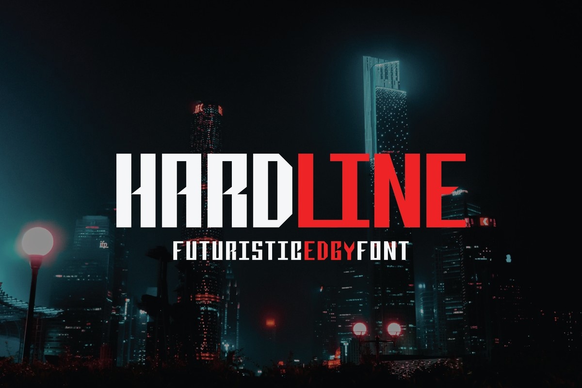 Hardline Font preview
