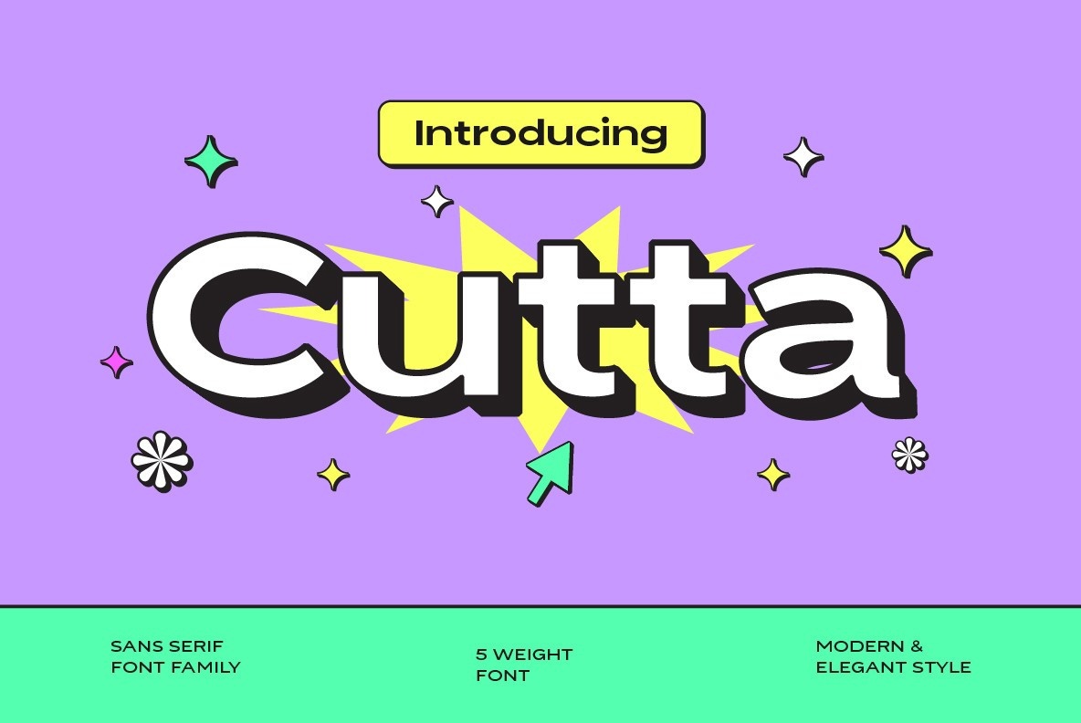 Cutta Extra Bold Font preview