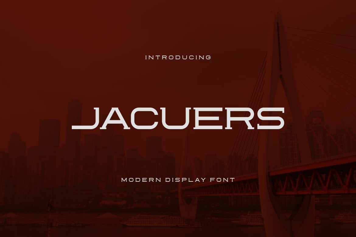 Jacuers Regular Font preview